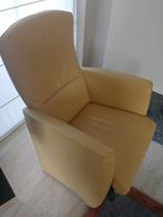 fauteuil Jori jaune avec dossier pompe, 2 pièces, prix pièce, Maison & Meubles, Comme neuf, Enlèvement, Cuir