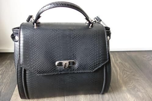 Magnifique sac VEGAN noir "ALEXANDRA K" Envoi compris, Handtassen en Accessoires, Tassen | Damestassen, Nieuw, Zwart, Verzenden