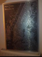 Carte métallique de New York et Brooklyn, Ophalen of Verzenden, Zo goed als nieuw