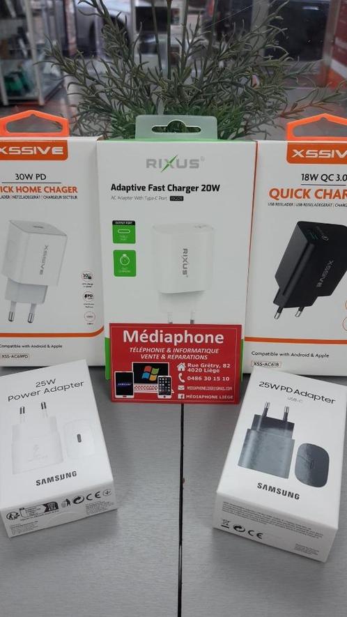 Prises pour smartphones, Telecommunicatie, Mobiele telefoons | Telefoon-opladers, Nieuw, Ophalen