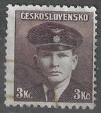 Tsjechoslowakije 1945 - Yvert 391 - Oorlogshelden (ST), Verzenden, Gestempeld