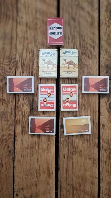 9 kaartspelen sigaretten tabak reclame Belga Camel Marlboro beschikbaar voor biedingen