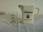 Vintage waterkan van Ballentine’s whiskey met glas, Ophalen of Verzenden
