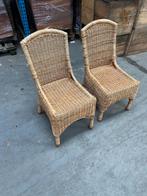 Set Rotan Stoelen – Natuurlijke Look, Huis en Inrichting, Ophalen, Gebruikt, Twee, Bruin
