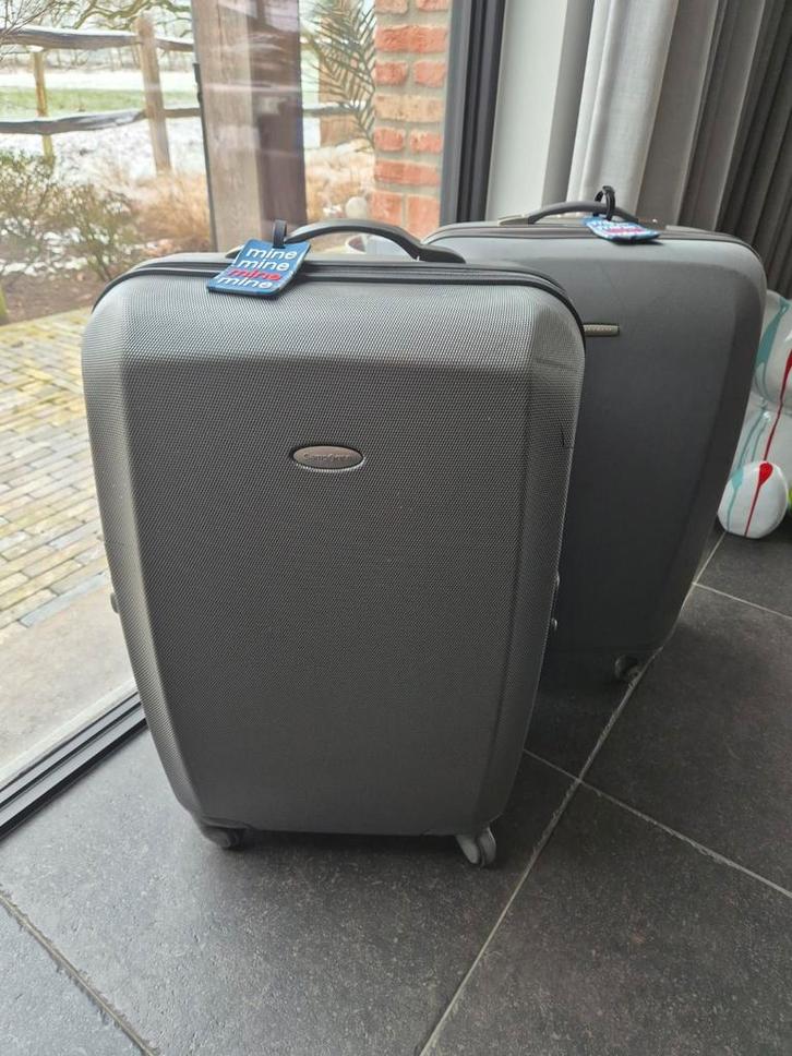 SAMSONITE REISKOFFER SET (2) ULTRALIGHT, Handtassen en Accessoires, Koffers, Gebruikt, Hard kunststof, 70 cm of meer, 45 tot 55 cm