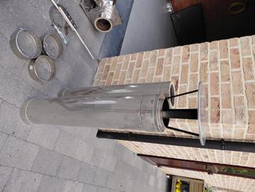 Inox dubbelwandige schouwelementen 150 mm beschikbaar voor biedingen