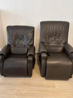 Elektrische relaxzetels met liftfunctie, ECHT LEDER!, Ophalen, Zo goed als nieuw, Relaxzetel fauteuil relax zetel rekaxfauteuil relaxstoel leder