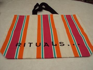 Kleurrijke stijlvolle  RITUALS  tas   59/46 cm     NIEUW ! beschikbaar voor biedingen