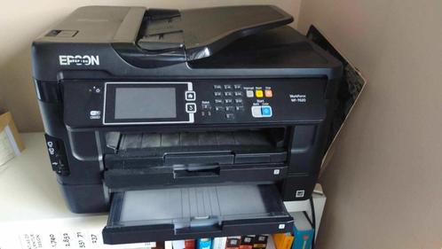 Imprimante Epson A3 WF-7620, Computers en Software, Printers, Gebruikt, Printer, Faxen, Kleur printen, Kopieren, Mailen, Scannen