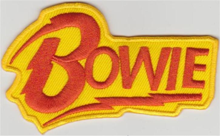David Bowie stoffen opstrijk patch embleem #3, Verzamelen, Muziek, Artiesten en Beroemdheden, Nieuw, Kleding, Verzenden