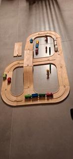 Houten autobaan / treinbaan met toebehoren., Ophalen of Verzenden