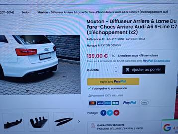 Diffuseur MAXTON Audi A6 C7, Enlèvement
