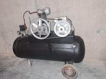 compressor 100 liter, Doe-het-zelf en Bouw, Compressors, Ophalen, Gebruikt