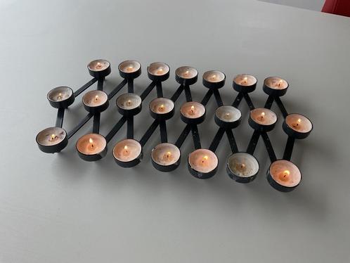 Decoratieve theelicht houder., Huis en Inrichting, Woonaccessoires | Kandelaars en Kaarsen, Metaal, Zwart, Ophalen of Verzenden