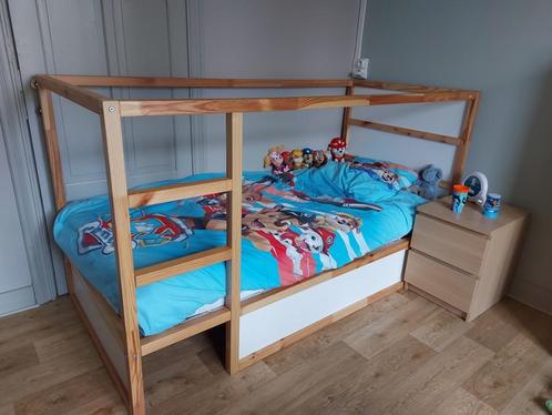 Lit Ikea Kura 90x200, Enfants & Bébés, Chambre d'enfant | Lits, Comme neuf, 180 cm ou plus, 85 à 100 cm, Sommier à lattes, Enlèvement