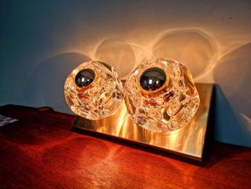 Peill & Putzler Ice Cube dubbele wandlamp, 1970 beschikbaar voor biedingen