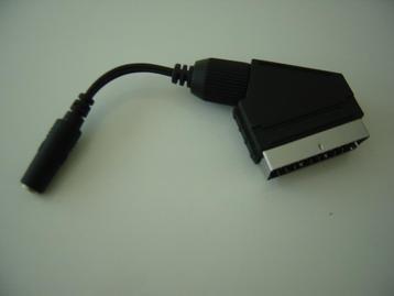 Kabel scart (m) - 3,5mm jack (v) audio adapter / zwart