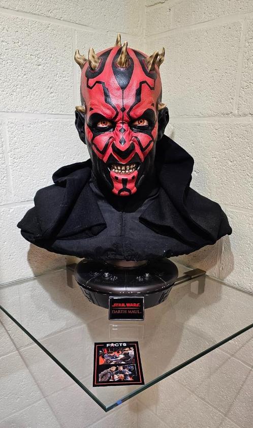 Sideshow Darth Maul Lifesize signé par Ray Park, Verzamelen, Beelden en Beeldjes, Zo goed als nieuw, Fantasy, Ophalen
