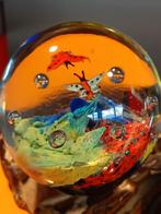 magnifique Boule de verre de Murano aquarium et poissons, Enlèvement ou Envoi