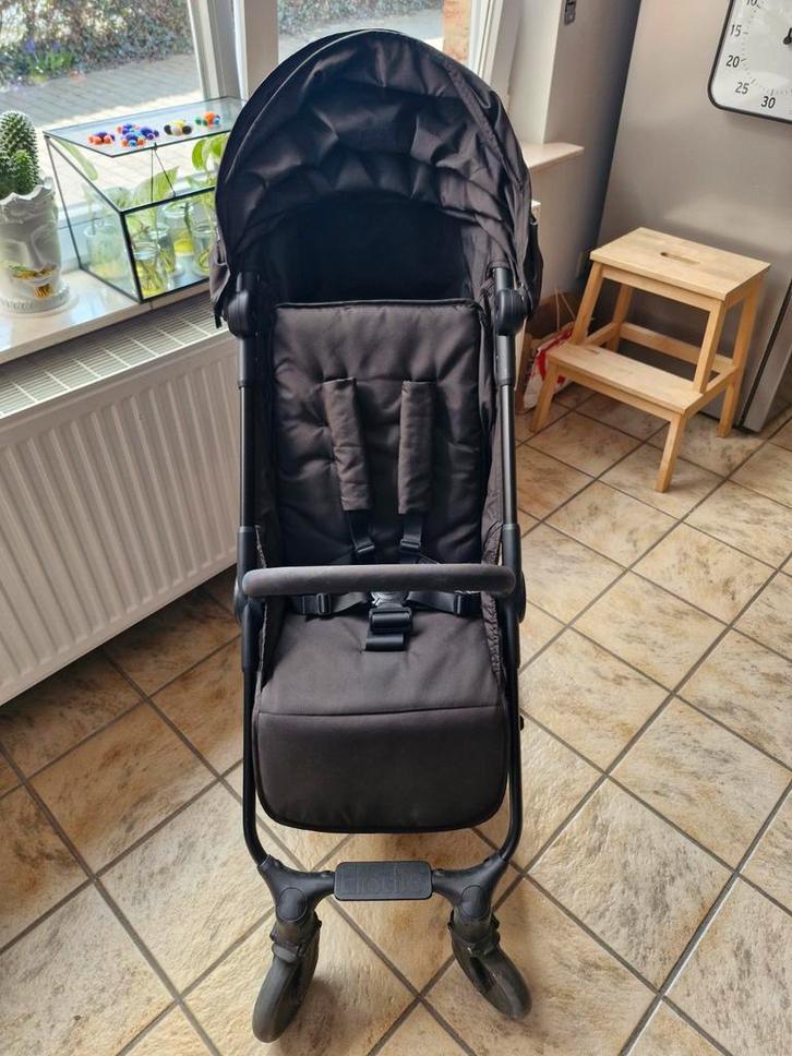 Elodie Mondo Zwarte Buggy, Kinderen en Baby's, Buggy's, Gebruikt, Overige merken, Verstelbare rugleuning, Zonnekap, Ophalen