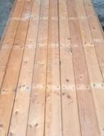 Grenen vloerplanken  gebruik als legplanken op schap, Doe-het-zelf en Bouw, Gebruikt, Vloerdelen of -planken, 10 m² of meer, Hout