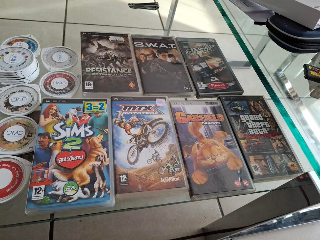 Psp pakket te koop, Games en Spelcomputers, Spelcomputers | Sony PSP, Ophalen, PSP