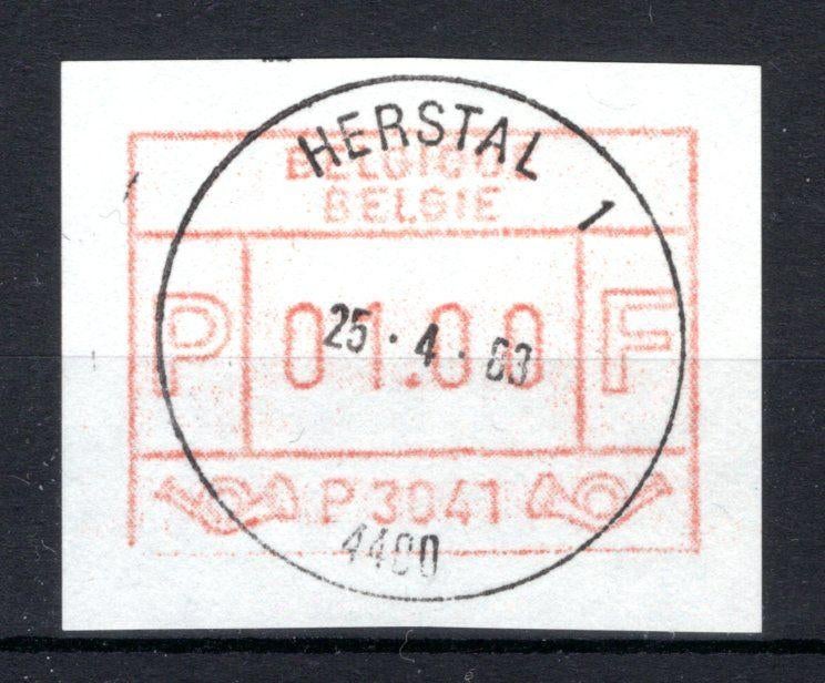 ATM 41A FDC 1983 Type II - Herstal 1, Ophalen of Verzenden, Gestempeld, 1e dag stempel, Postfris