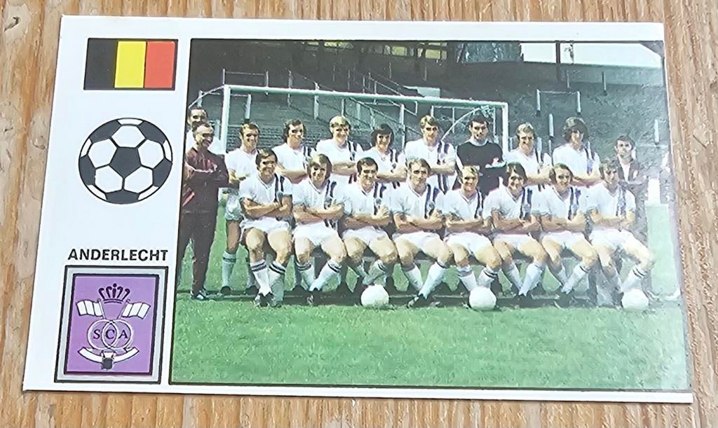 Panini Football 72-73 #8 Team RSC Anderlecht voetbal!, Ophalen of Verzenden, Zo goed als nieuw, Sticker