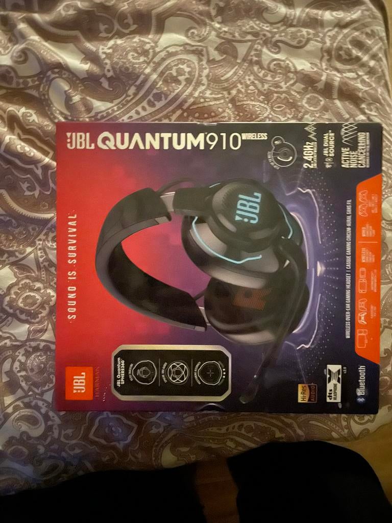 Casque audio ps5 bluethoot JBL quantum910, Enlèvement, Casque gamer, Comme neuf, Sans fil