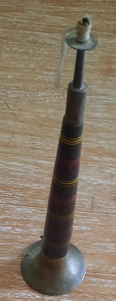 Indisch blaasinstrument 'horanava', Muziek en Instrumenten, Blaasinstrumenten | Overige, Ophalen, Gebruikt, Overige soorten