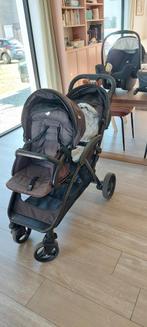 Dubbele buggy + draagmand + isofix, Kinderen en Baby's, Ophalen