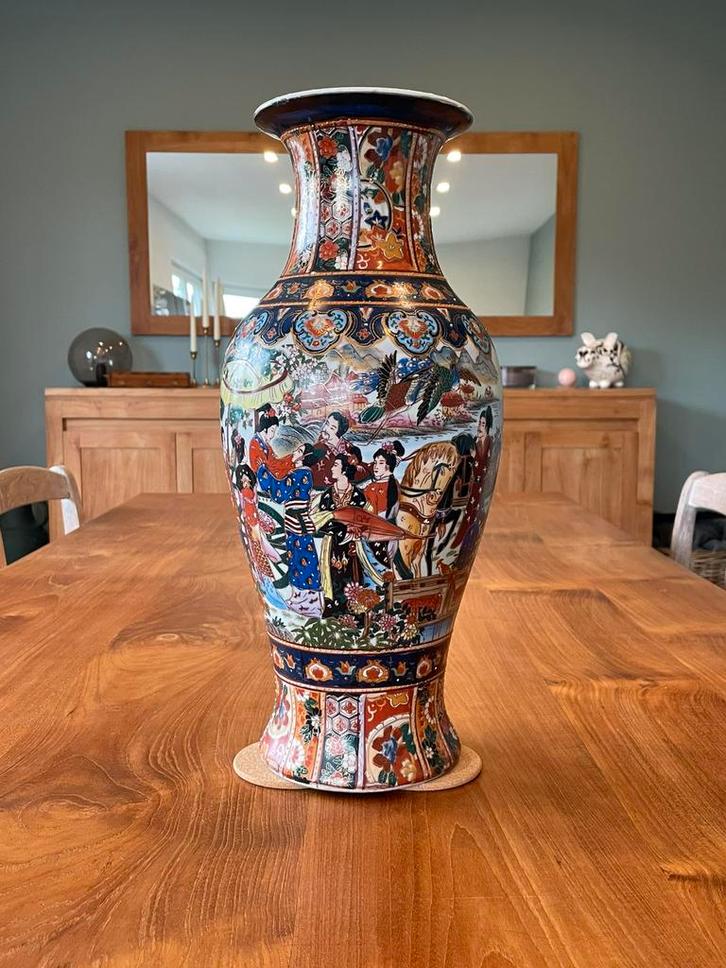 Grand vase asiatique décoratif – 45 cm, Antiquités & Art, Antiquités | Vases, Enlèvement