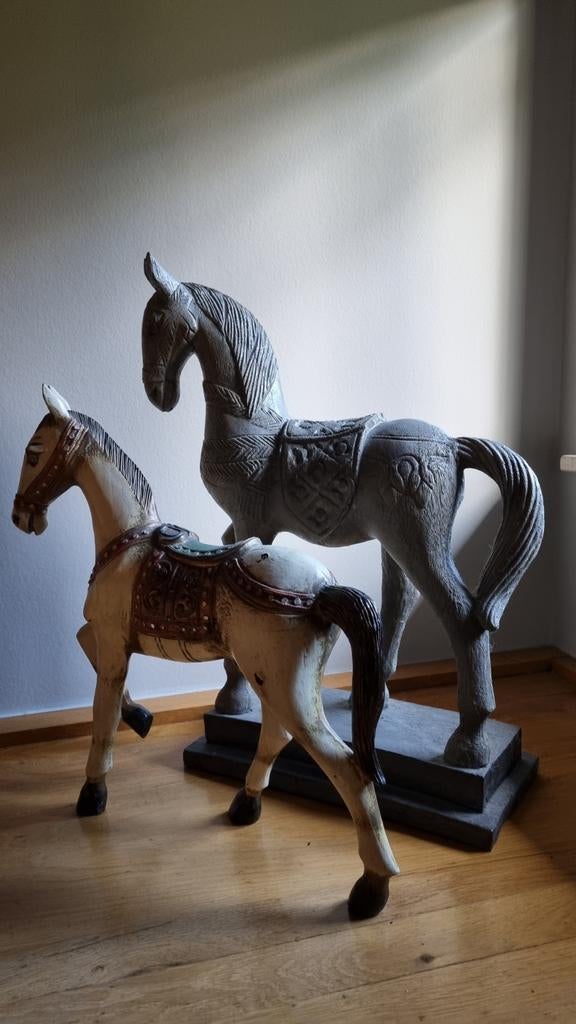 2 Beelden v paarden, Antiek en Kunst, Ophalen of Verzenden