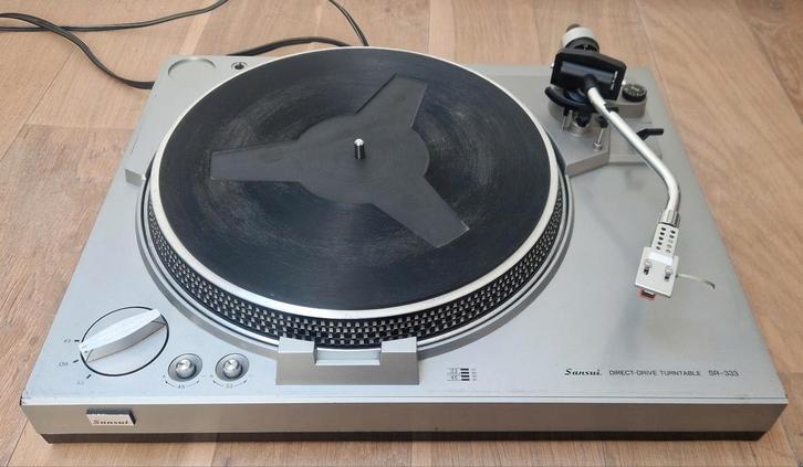 Vintage platenspeler - Sansui SR-333 Direct Drive, TV, Hi-fi & Vidéo, Tourne-disques, Utilisé, Tourne-disque, Autres marques, Réglage pitch