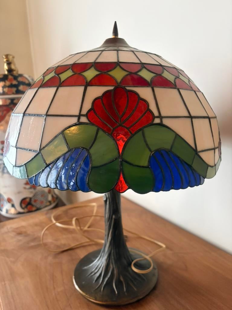 Lamp tiffany style, Ophalen, Zo goed als nieuw