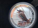 2020 Aus Kookaburra WMF editie 1 oz silver coloured LAATSTE!, Enlèvement ou Envoi, Argent