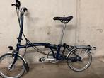 Brompton vouwfiets blauw, Ophalen, Brompton, Versnellingen, Zo goed als nieuw