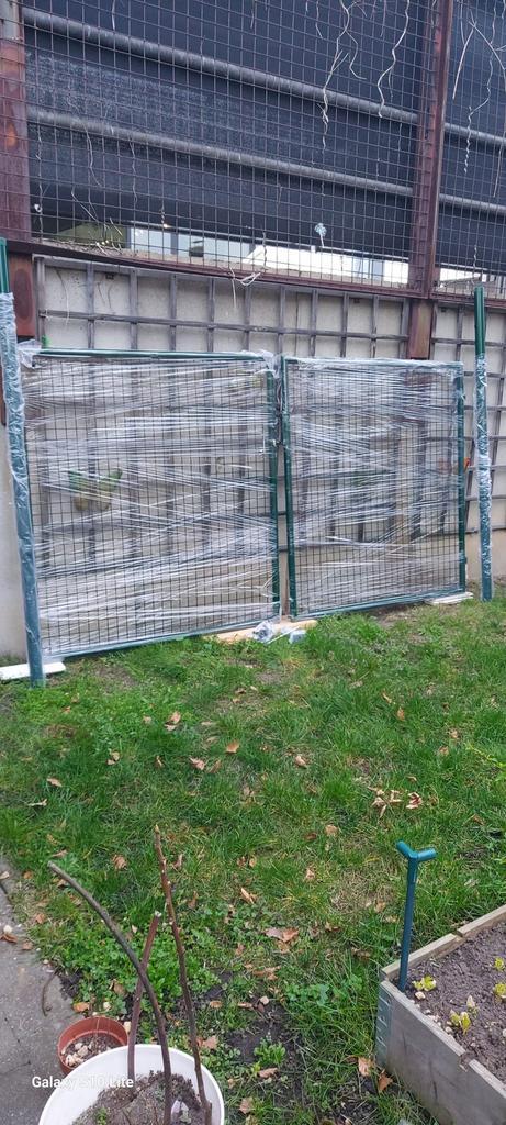 Porte de jardin verte 3 m x 1,5 m, Jardin & Terrasse, Clôtures de jardin, Neuf, Fer, Enlèvement