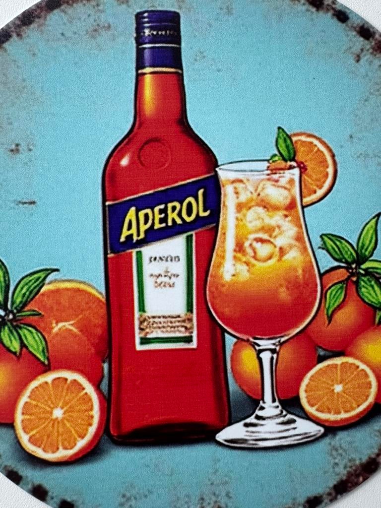 Metalen reclamebord Aperol, Ophalen of Verzenden, Nieuw, Reclamebord