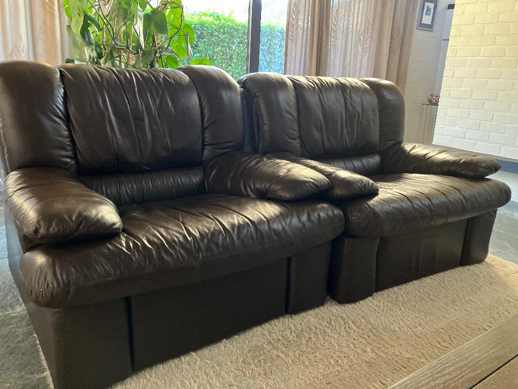 Sièges en cuir, 75 à 100 cm, Banc droit, Enlèvement, Utilisé