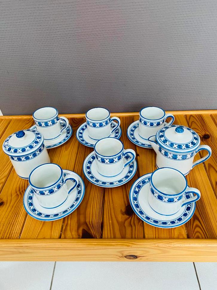 Charmant service à thé / café en céramique, Maison & Meubles, Cuisine | Vaisselle, Comme neuf, Tasse(s) et/ou soucoupe(s), Céramique