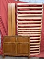 Massief eiken 1 pers bed, Antiek en Kunst, Ophalen