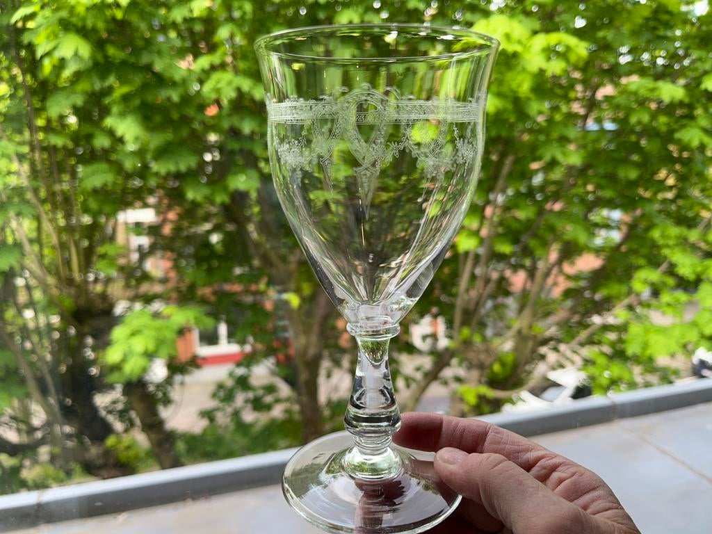 Verres en cristal anciens, Collections, Verres & Petits Verres, Enlèvement, Comme neuf