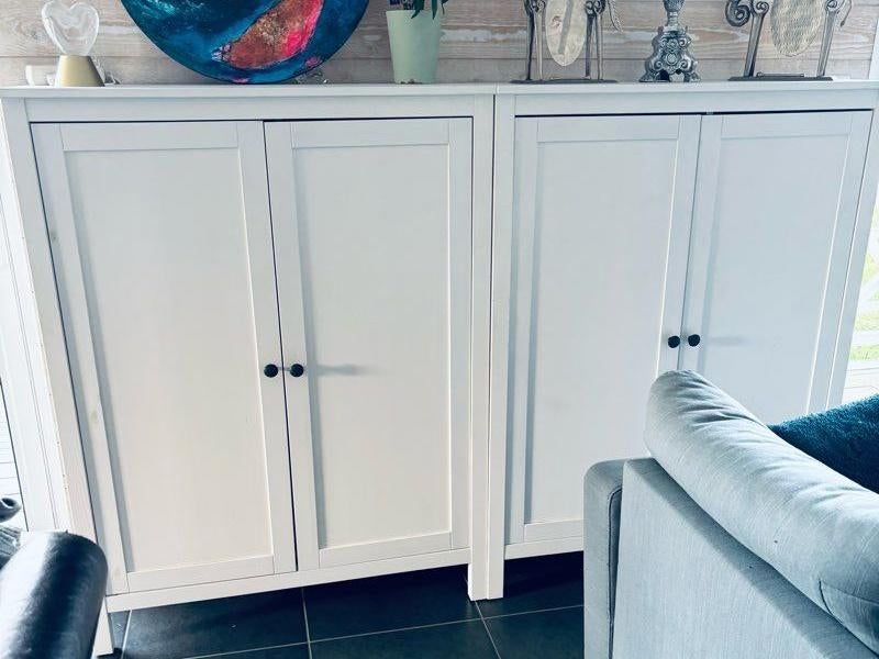 2x armoires Ikea Hemnes avec portes, 25 à 50 cm, Enlèvement, Utilisé, 50 à 100 cm