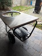 Big Green Egg Mover met inox blad!, Ophalen, Zo goed als nieuw