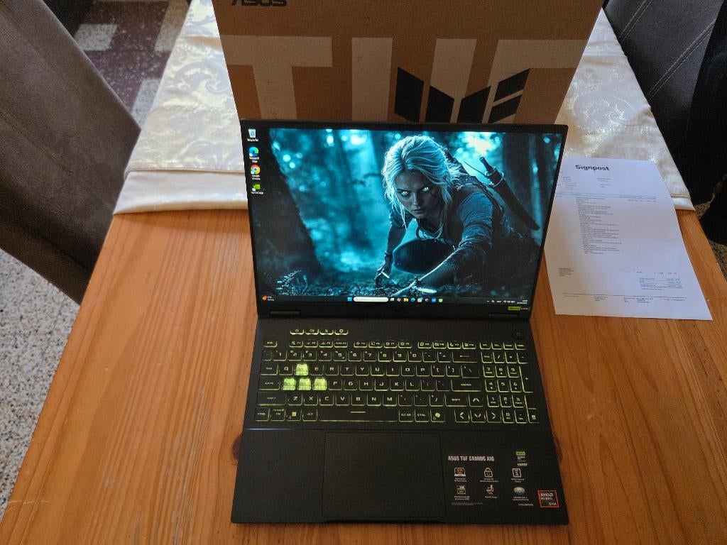 ASUS TUF  Ryzen 9 8940HX/ RTX 5060/ 32GB/165Hz/Met Garantie, Neuf, Asus, 16 pouces, 4 Ghz ou plus