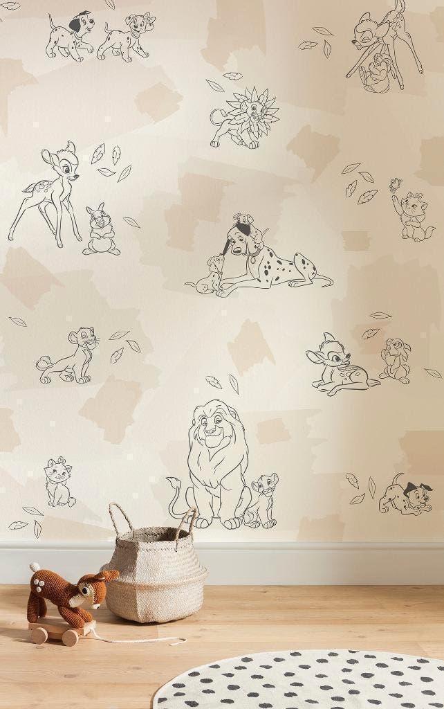 Disney Dieren Vlies Behang - 200x250 cm - Gratis Verzending, Enfants & Bébés, Chambre d'enfant | Aménagement & Décoration, Neuf