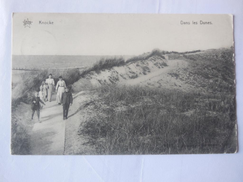 postkaart Knocke  Dans Les Dunes, Verzenden, Voor 1920, Gelopen, West-Vlaanderen