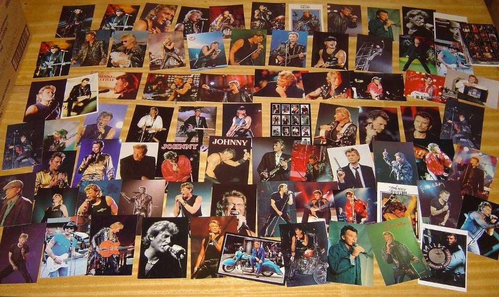 Cartes postales de Johnny Hallyday - 1 euro pièce, Collections, Enlèvement, Non affranchie