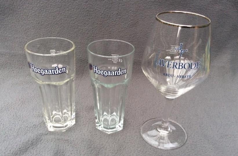 Diverse bierglazen: Hoegaarden, Palm, Averbode, Liefmans, Collections, Marques de bière, Enlèvement ou Envoi, Utilisé, Palm